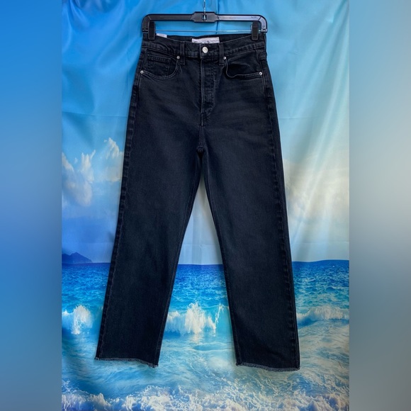 Frank & Eileen MONAGHAN Mom Jean Italian Vintage Denim Size: 28 Black Wash - Picture 3 of 16